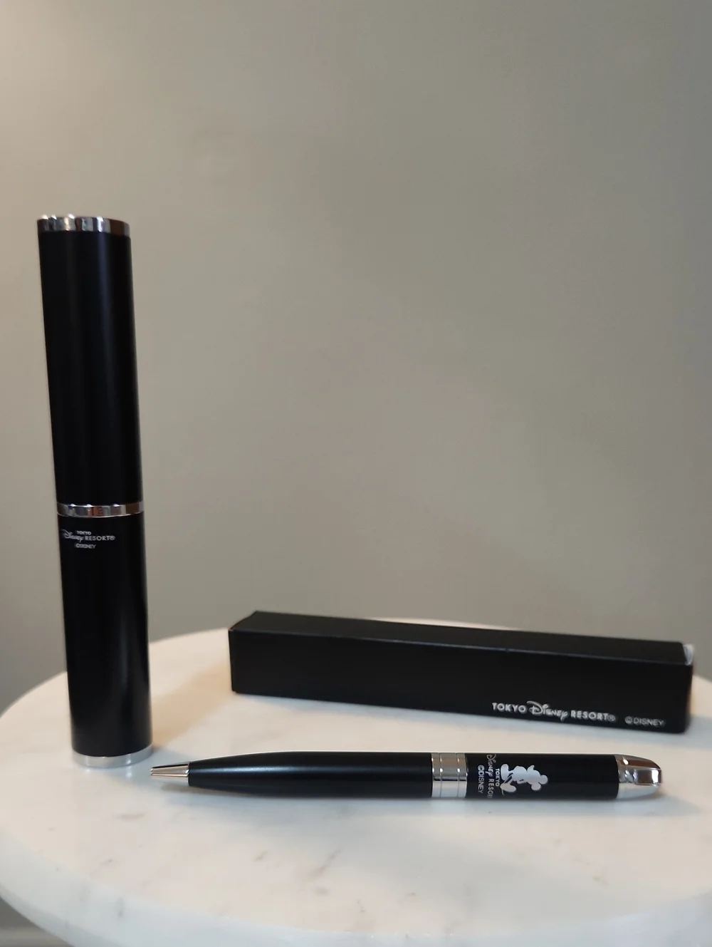 Tokyo Disney Resort Black Mickey Mouse Ballpoint Souvenir Ink Pen